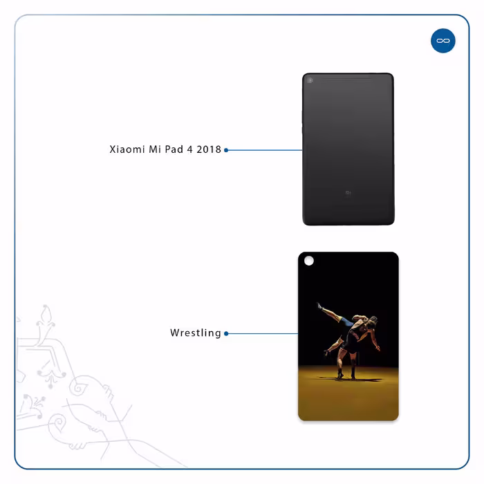 برچسب پوششی ماهوت مدل Wrestling مناسب برای تبلت شیائومی Mi Pad 4 2018