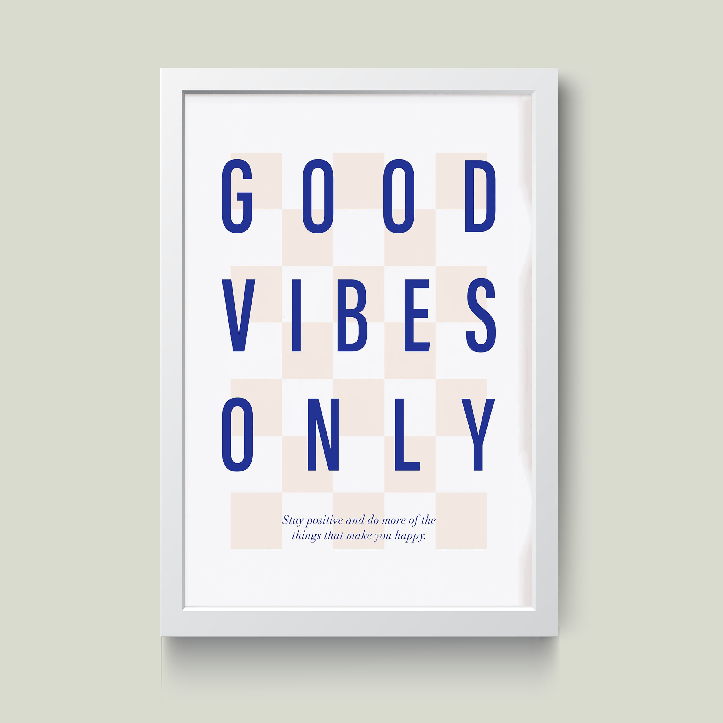 تابلو مدل انگیزشی Good vibes omly کدS1652-w