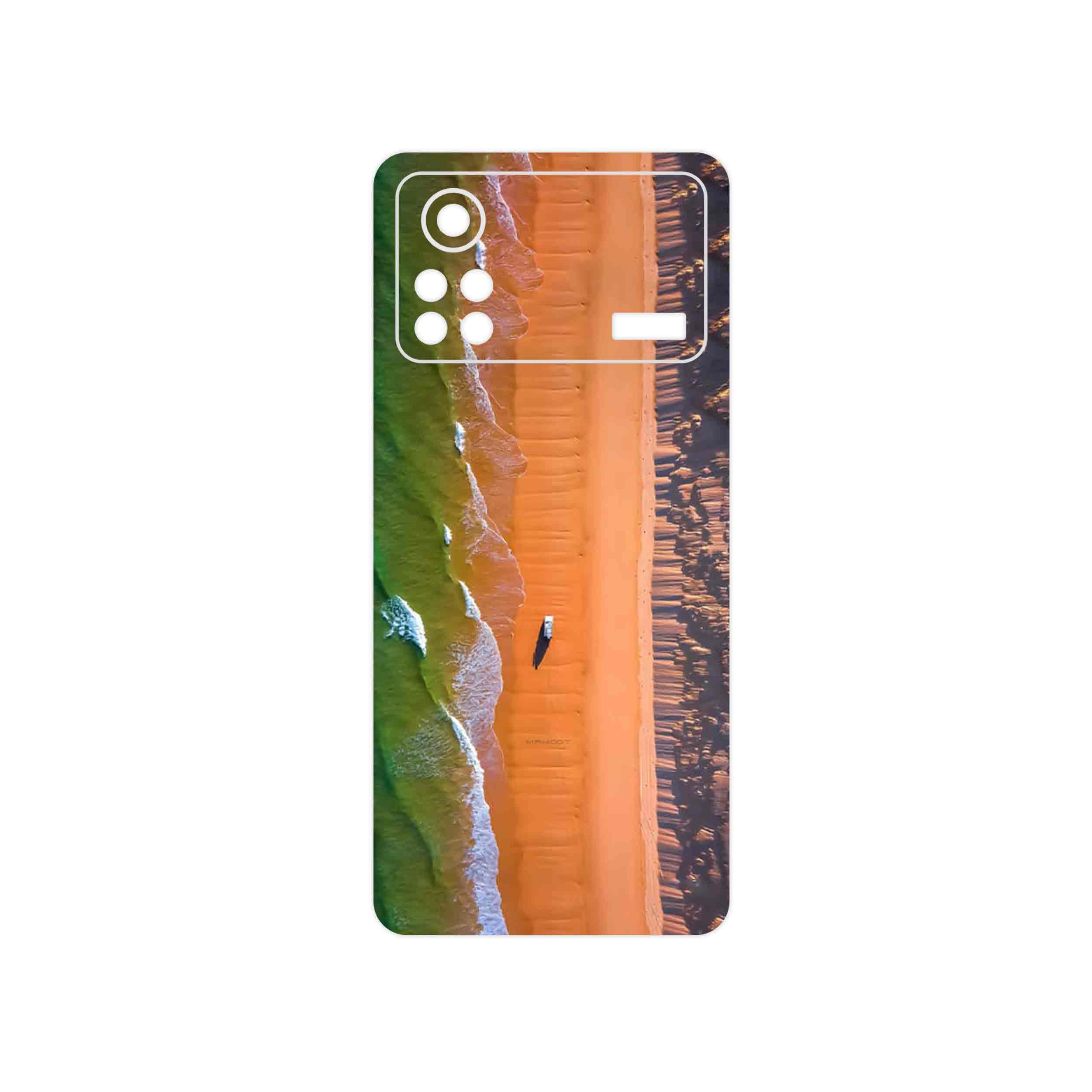 برچسب پوششی ماهوت مدل Beach and Green Sea مناسب برای گوشی موبایل شیائومی Poco X4 Pro 5G