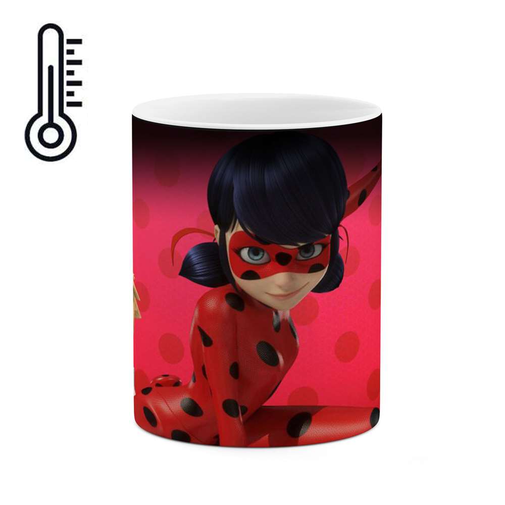 ماگ حرارتی طرح انیمیشن دختر کفشدوزکی مدل mgph13378