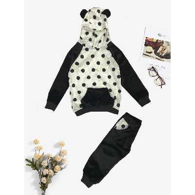 ست هودی و شلوار بچگانه تویین مدل T-220-02