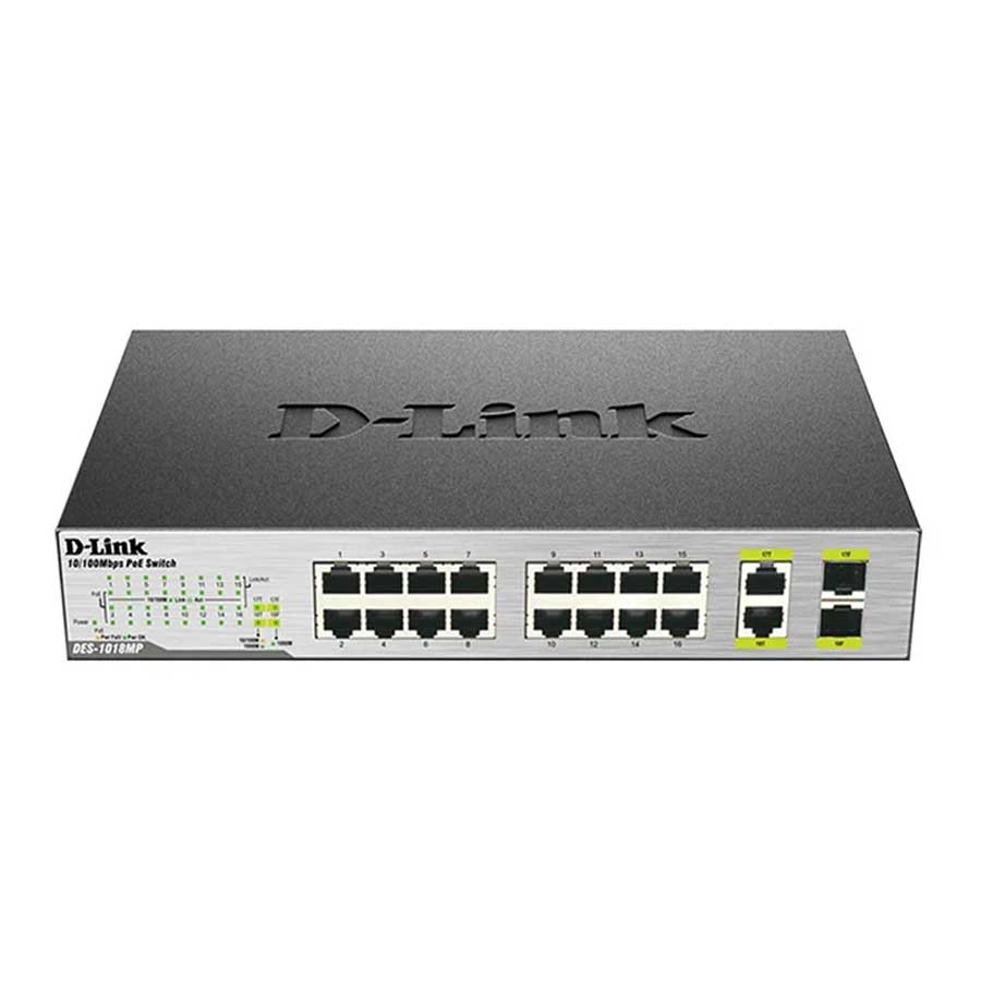 قیمت و خرید سوییچ 18 پورت گیگابیت دی لینک مدل DES-1018MP | یاس ارتباط
