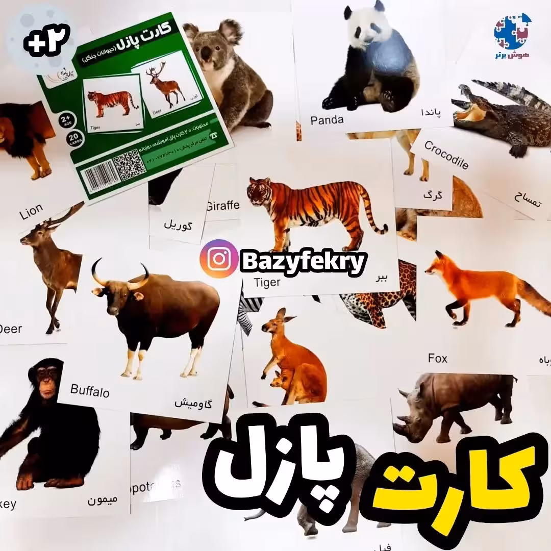 کارت پازل آموزشی