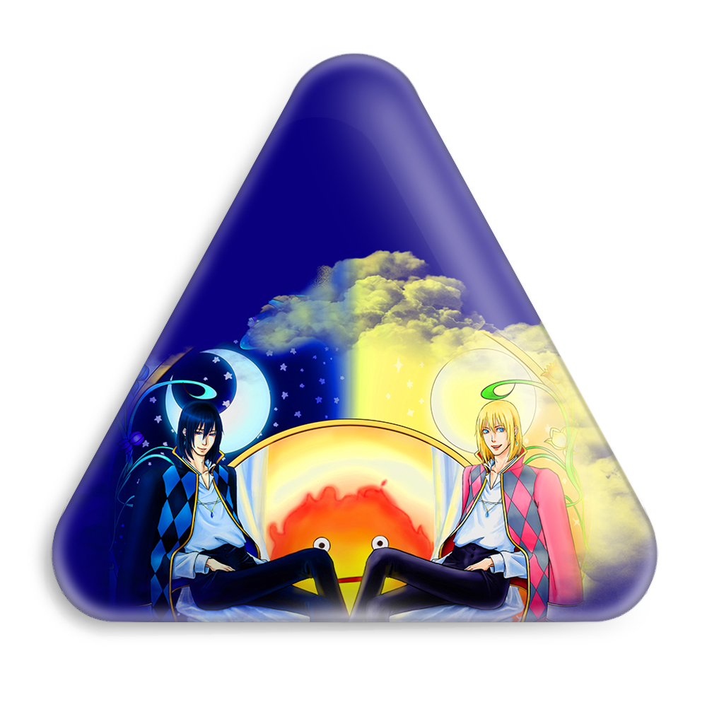 پیکسل خندالو طرح هاول پندراگون انیمه قلعه متحرک هاول مدل مثلثی کد 12904