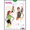 الگو خیاطی تاپ زنانه بوردا استایل کد 6968 سایز 32 تا 42 متد مولر