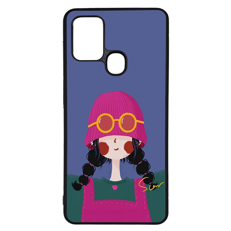 کاور طرح دختر کد G-108 مناسب برای گوشی موبایل سامسونگ Galaxy A21s | دیجی قاب دونی