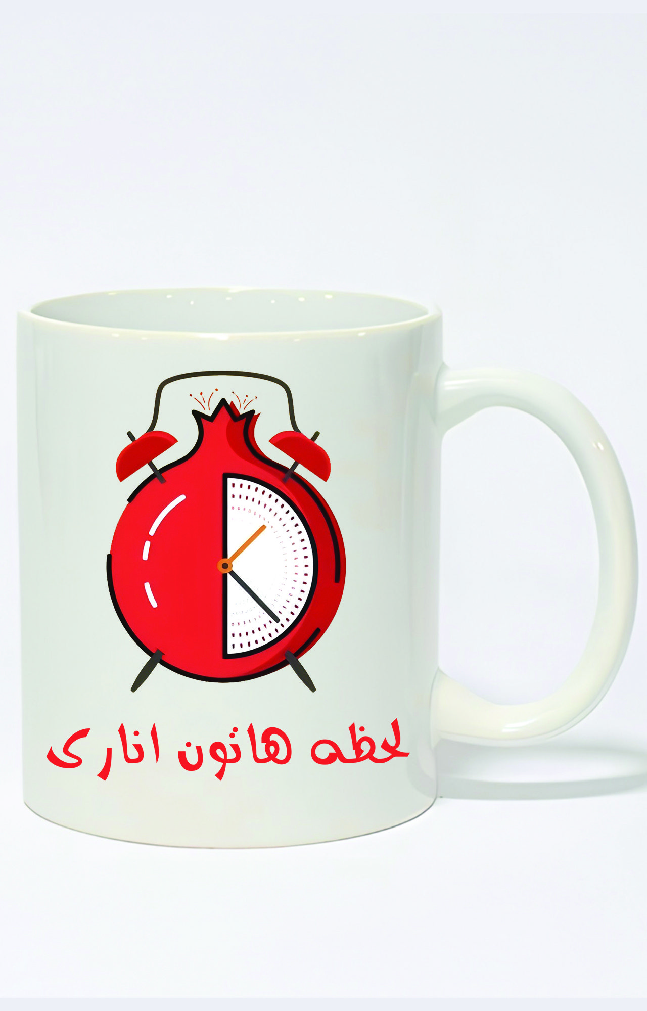 ماگ ساده طرح انار شب یلدا کد 3749