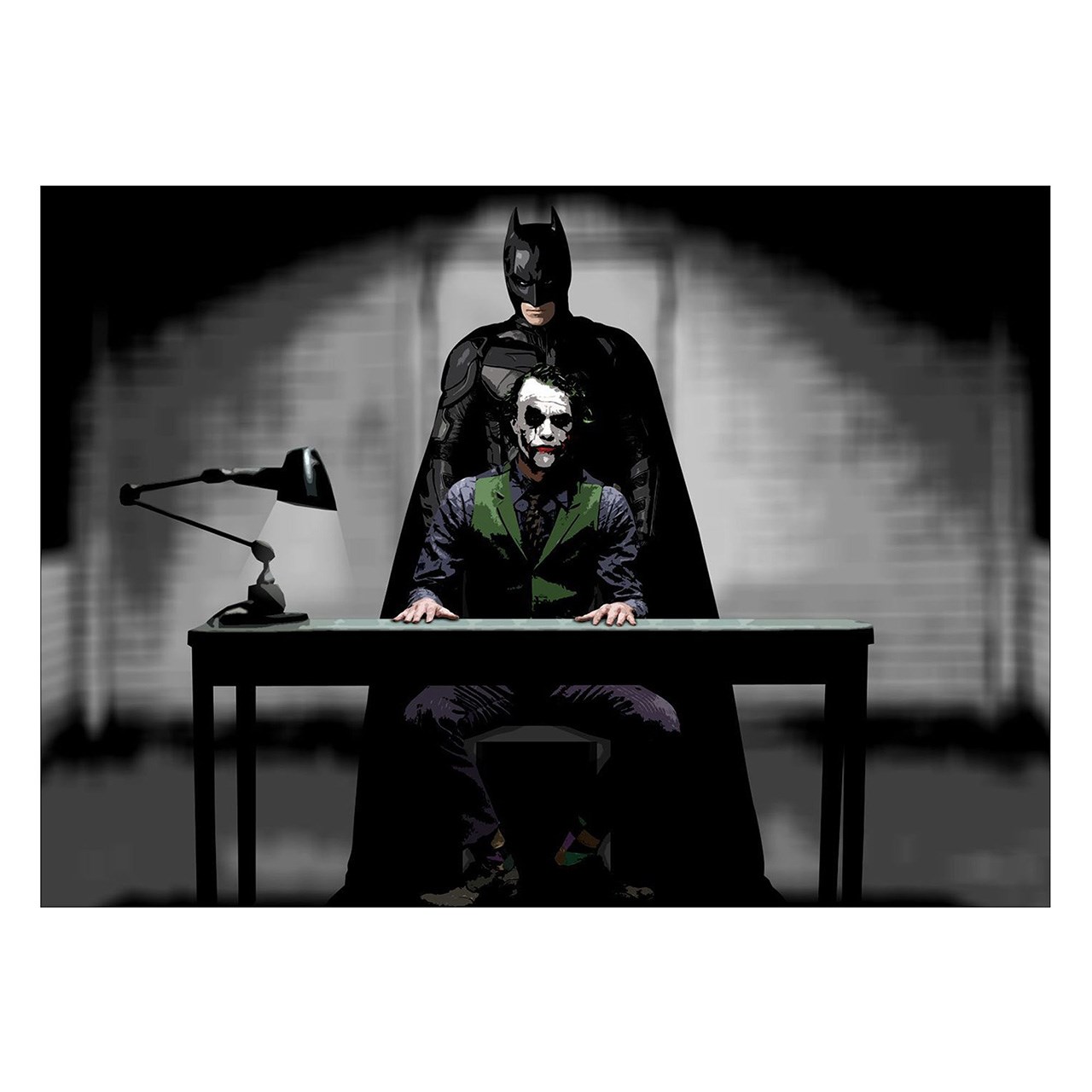 تابلو شاسی ونسونی طرح Joker Inquest سایز 50 × 70