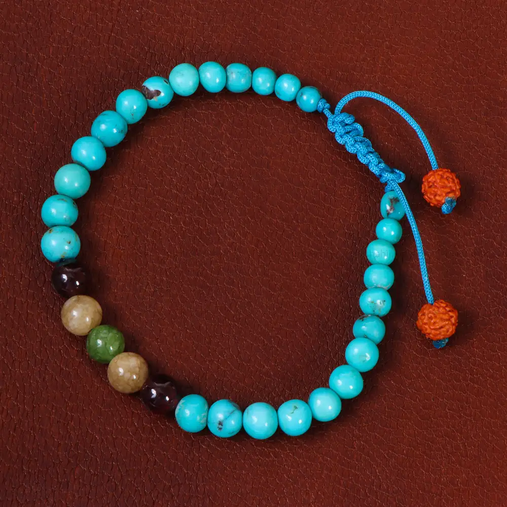 دستبند هفت چاکرا اسپرت کد 26963 - جواهری مشاهیر