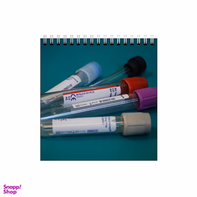 دفتر طراحی 60 برگ طرح لوله آزمایش کد 8387809