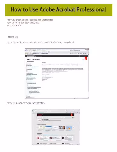 خرید و دانلود نسخه کامل کتاب How to Use Adobe Acrobat Professional