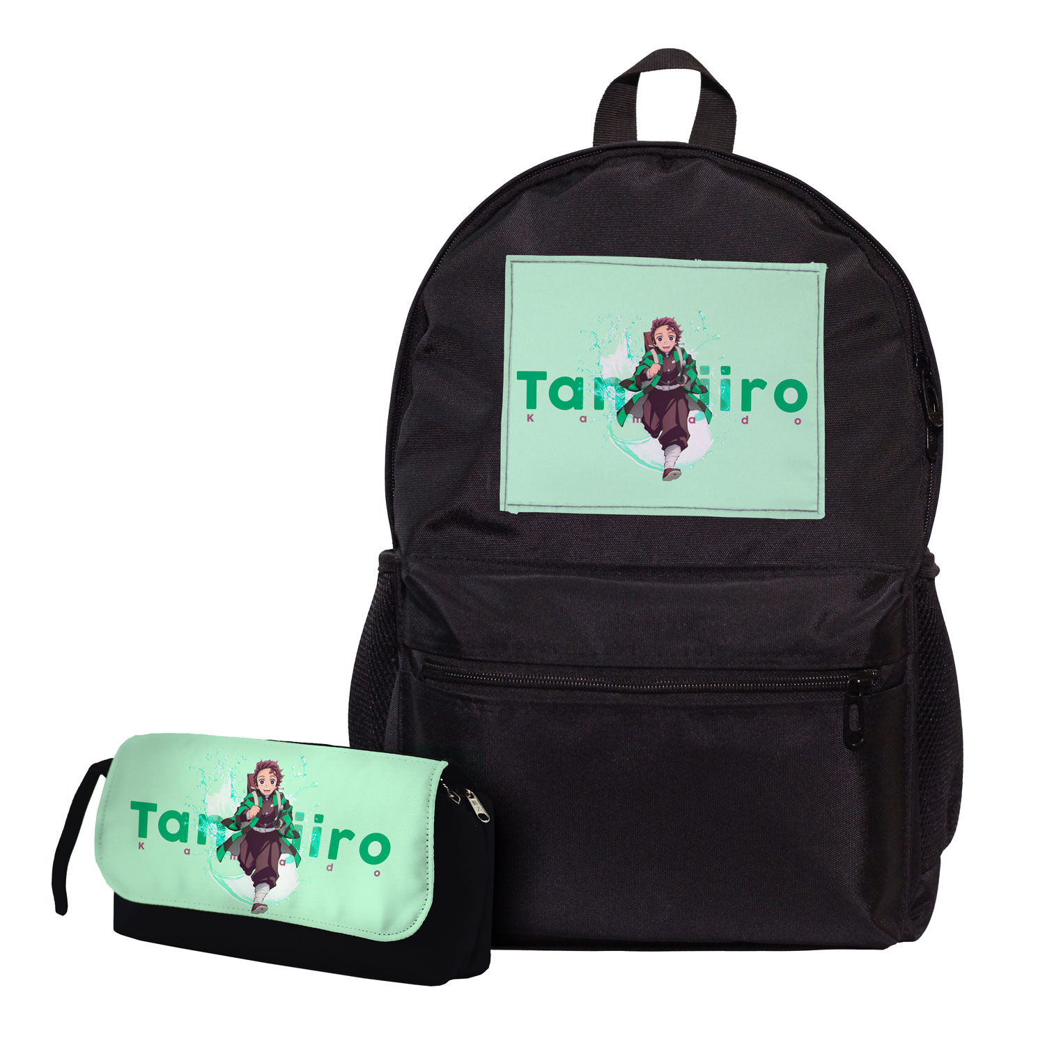 کوله پشتی طرح انیمه Tanjario Kamado مدل Demon slayer به همراه جامدادی