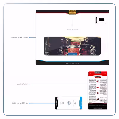 برچسب پوششی ماهوت مدل Drum Kit مناسب برای تبلت هوآوی Mediapad M6 10.8 2019