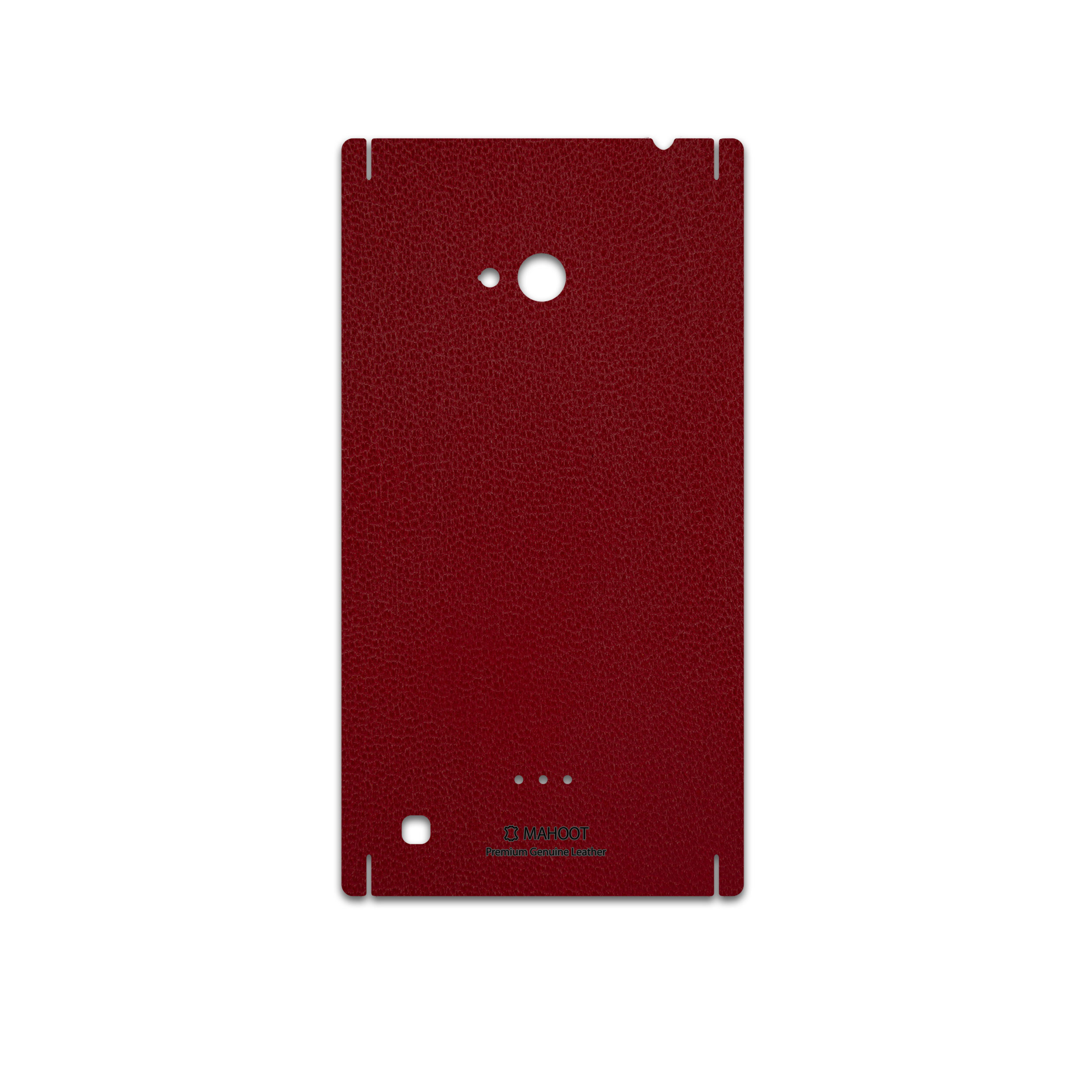 برچسب پوششی ماهوت مدل Red-Leather مناسب برای گوشی موبایل نوکیا Lumia 720