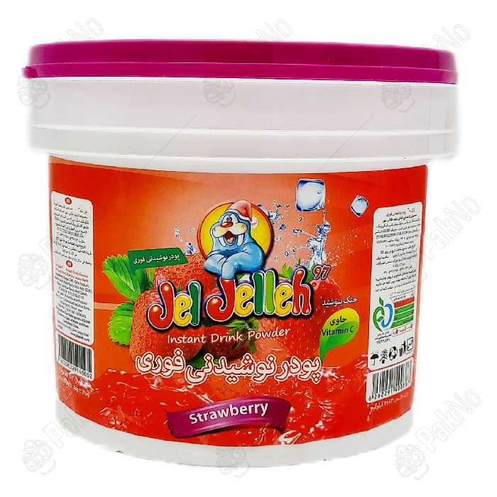 پودر شربت فوری توت فرنگی(سطل3کیلویی)
