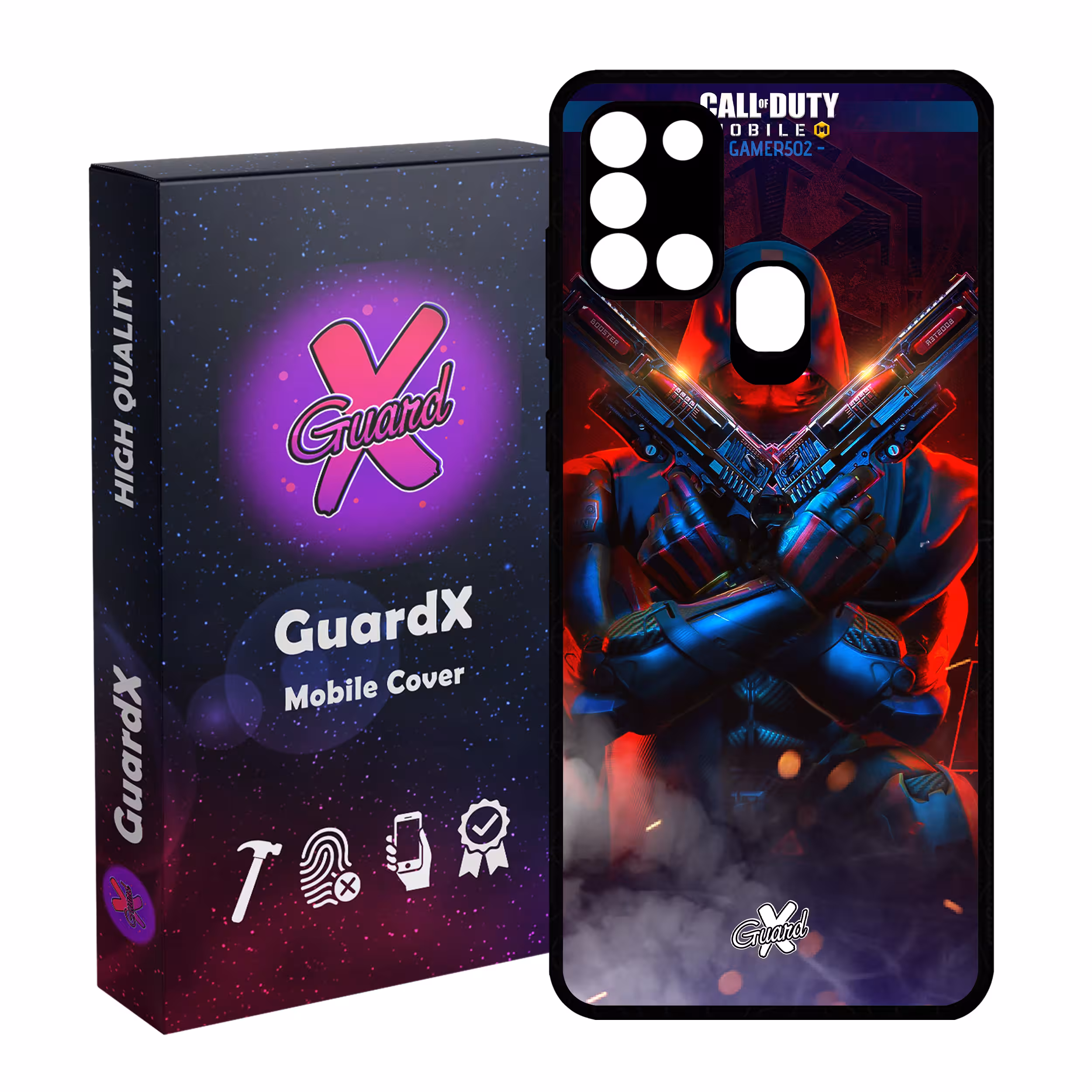 کاور گارد ایکس طرح Call Of Duty مدل Glass10388 مناسب برای گوشی موبایل سامسونگ Galaxy A21s