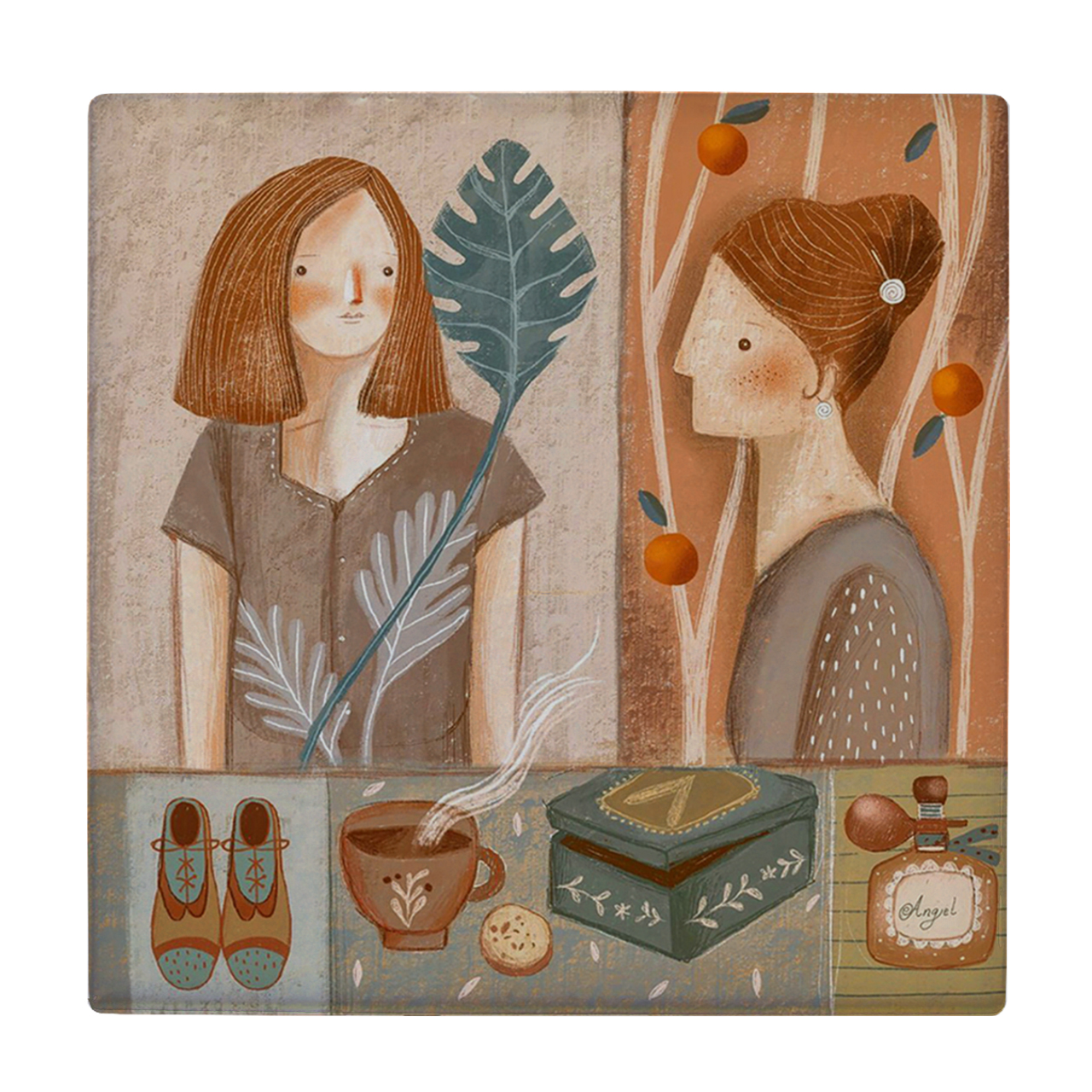 کاشی کارنیلا طرح بانو مدل لوحی کد WKB864 