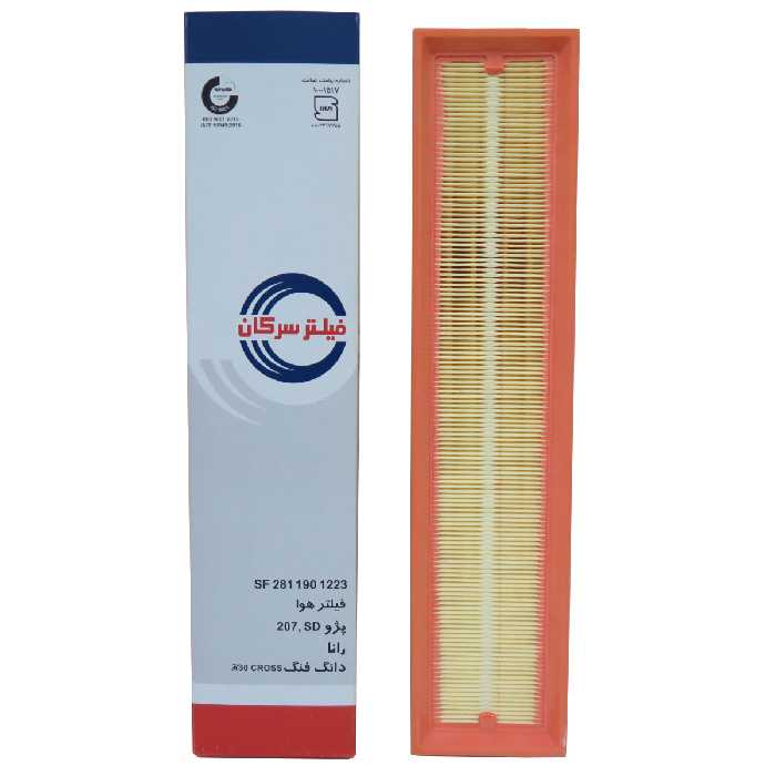 فیلتر هوا خودرو سرکان مدل SF1223 به همراه فیلتر روغن و فیلتر کابین