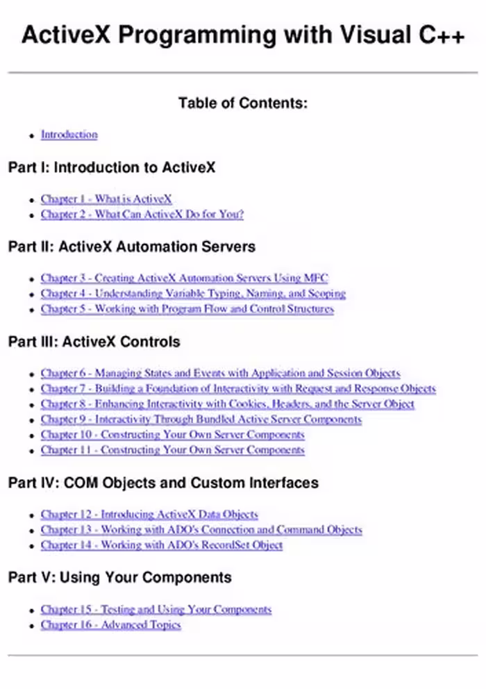 خرید و دانلود نسخه کامل کتاب Active X Programming With Visual C   5