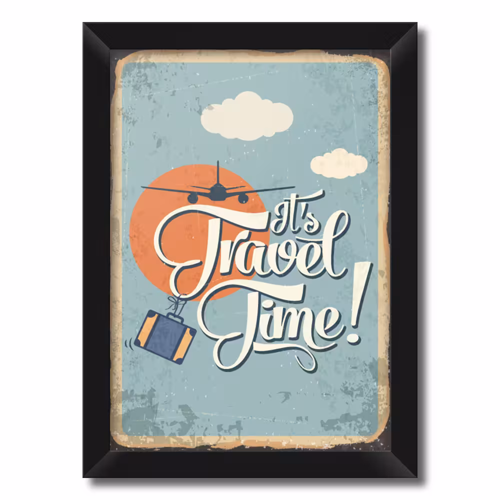 تابلو فنچ آرت طرح Travel Time کد GPH283-C