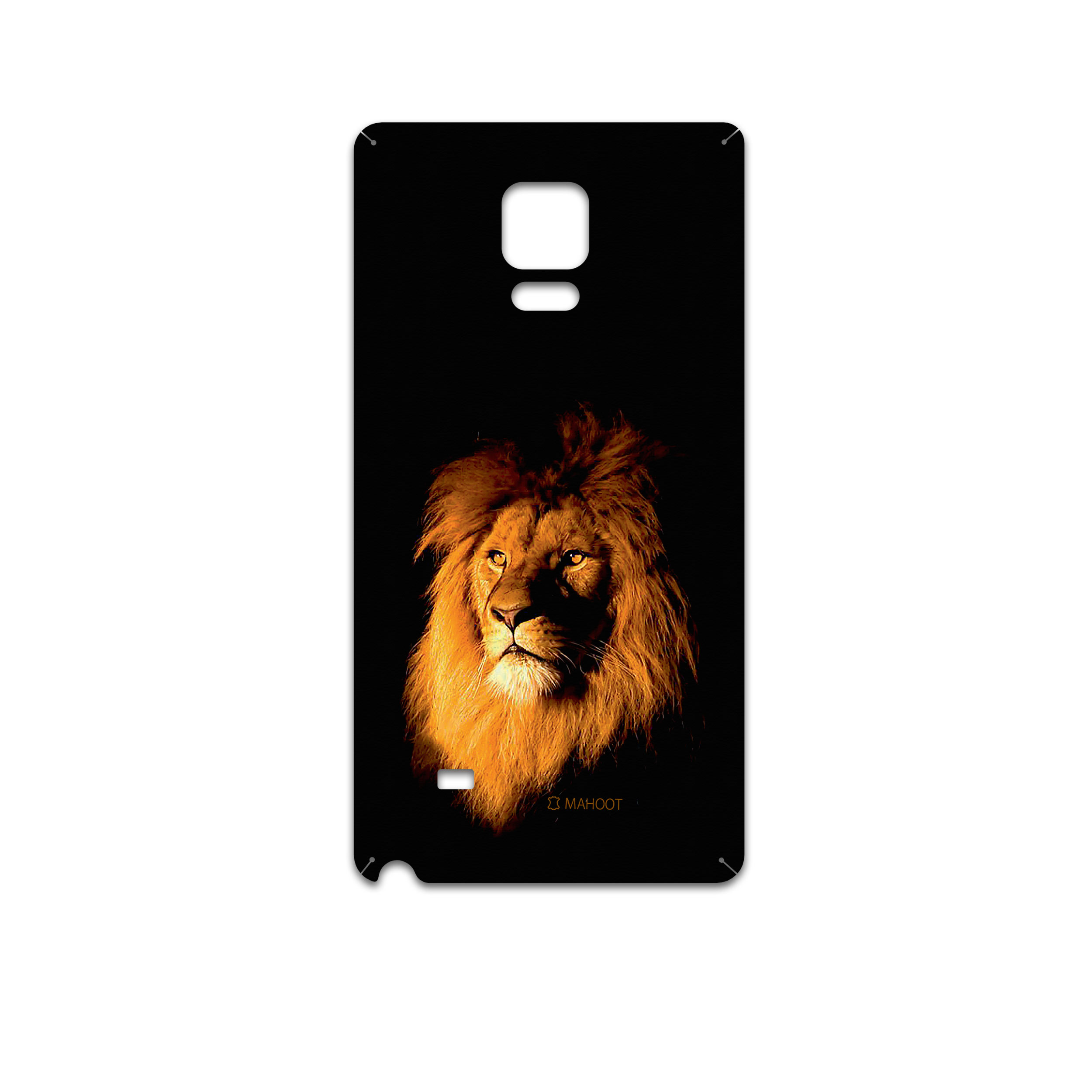 برچسب پوششی ماهوت مدل Lion مناسب برای گوشی موبایل سامسونگ Galaxy Note Edge