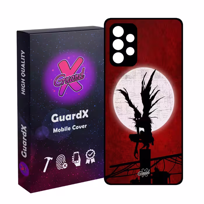 کاور گارد ایکس طرح دفترچه مرگ انیمه مدل Glass10556 مناسب برای گوشی موبایل سامسونگ Galaxy A32 4G