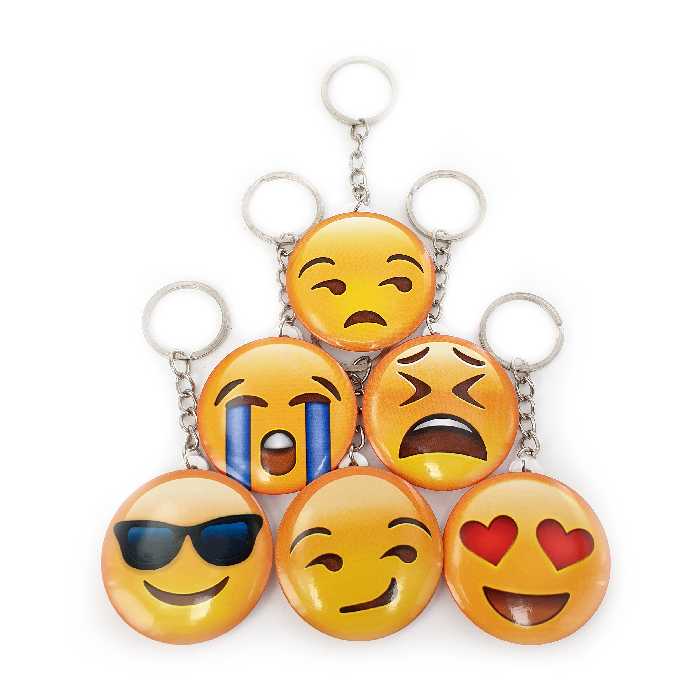 جاکلیدی خندالو طرح ایموجی کد 25B مجموعه 6 عددی