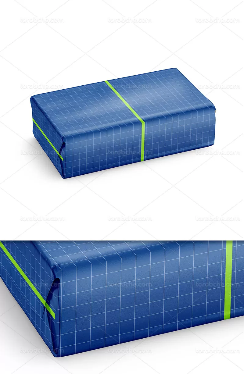 موکاپ جعبه مستطیل PSD | گرافیک با طعم تربچه