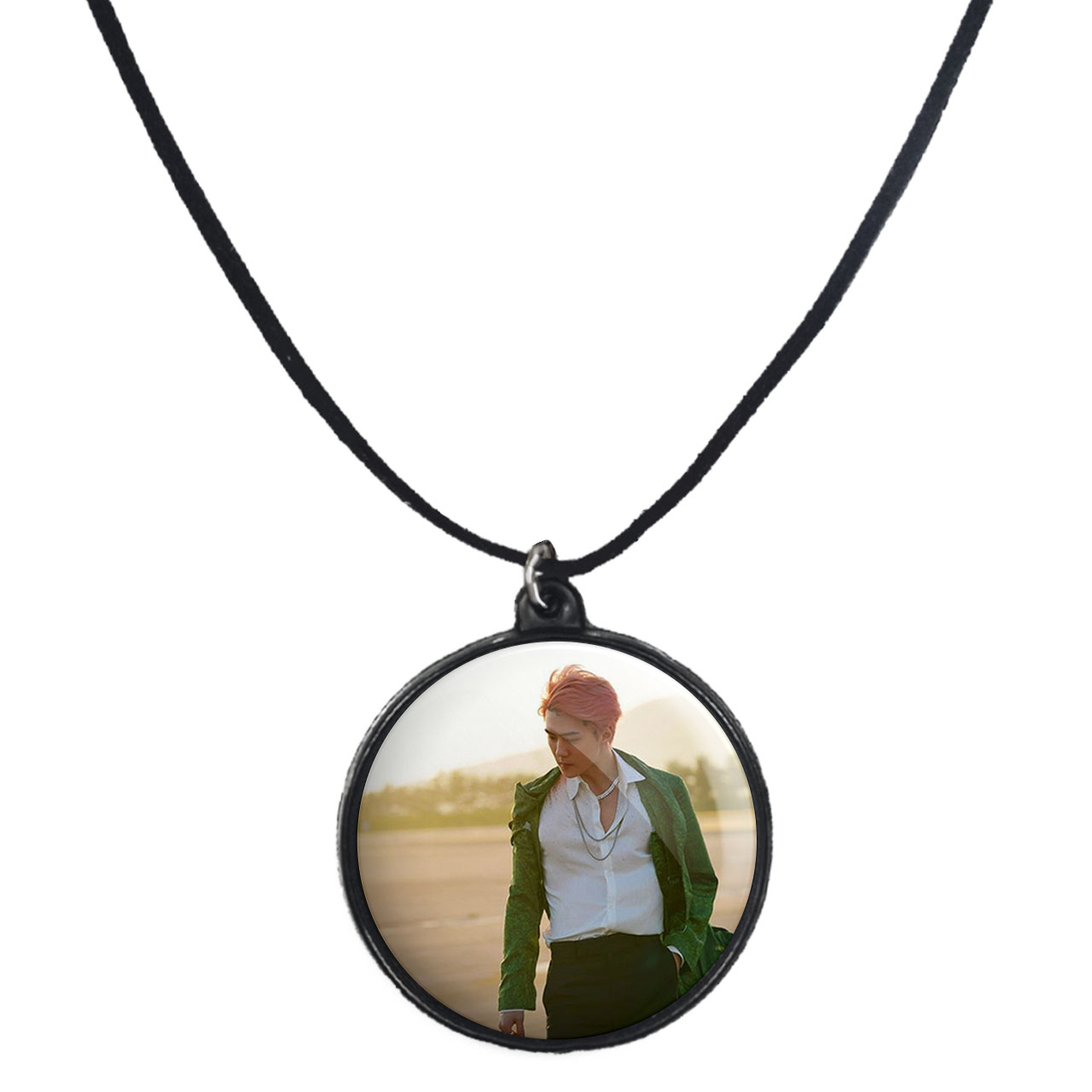 گردنبند پرمانه طرح exo کد pmb.13794 مدل دو طرفه