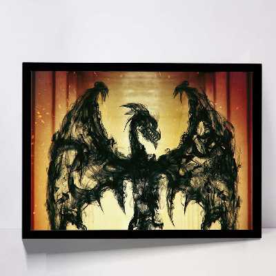 تابلو مدل dragon of ashes کد F-12005