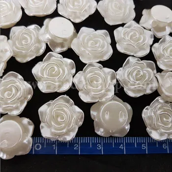 گل کریستال دوختنی کرم مدل 14