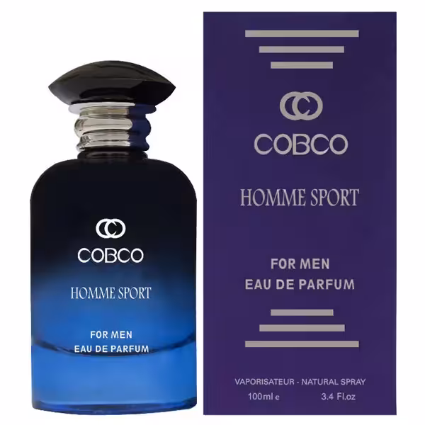ادوپرفیوم مردانه کوبکو مدل HOMME SPORTاسانس ورساچه پورهوم حجم 120 میل