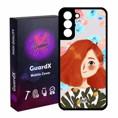 کاور گارد ایکس طرح دختر مدل Glass10324 مناسب برای گوشی موبایل سامسونگ Galaxy S21 FE
