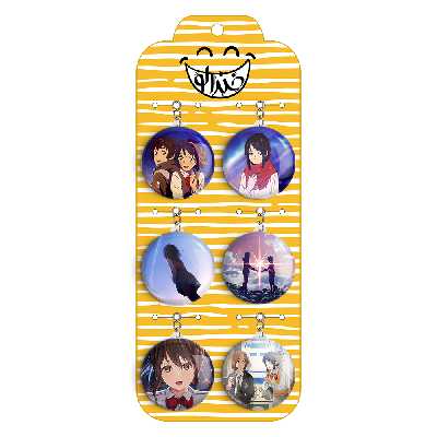 جاکلیدی خندالو مدل انیمه یورنیم کد 855A مجموعه 6 عددی