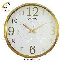 ساعت دیواری اورجینال آرتمیس آلیاژ فلزی طلایی| کد رفرنس 12228، مدل: 2000Gold White
