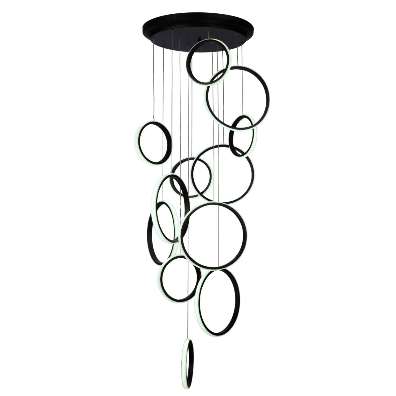 چراغ آویز چشمه نور کد L6409/12BK