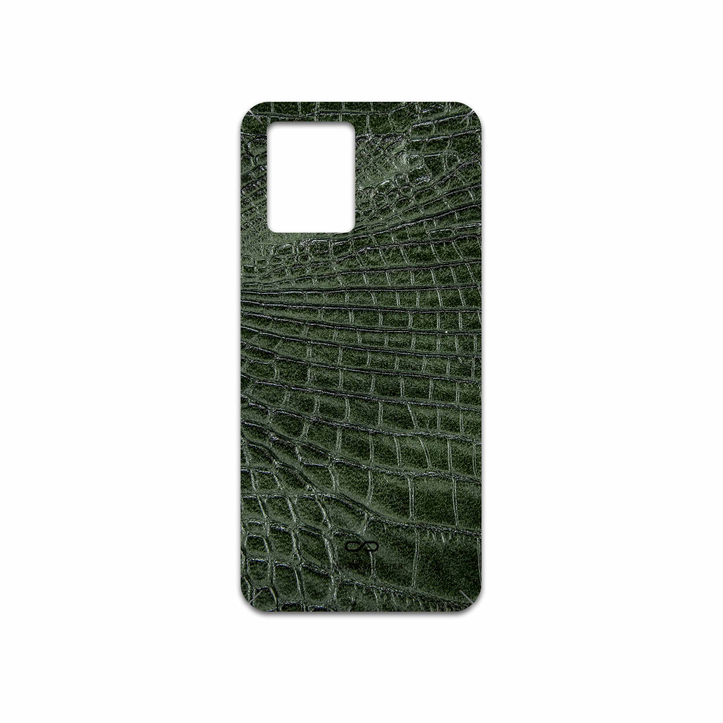 برچسب پوششی ماهوت مدل Green-Crocodile-Leather مناسب برای گوشی موبایل ریلمی 8 Pro