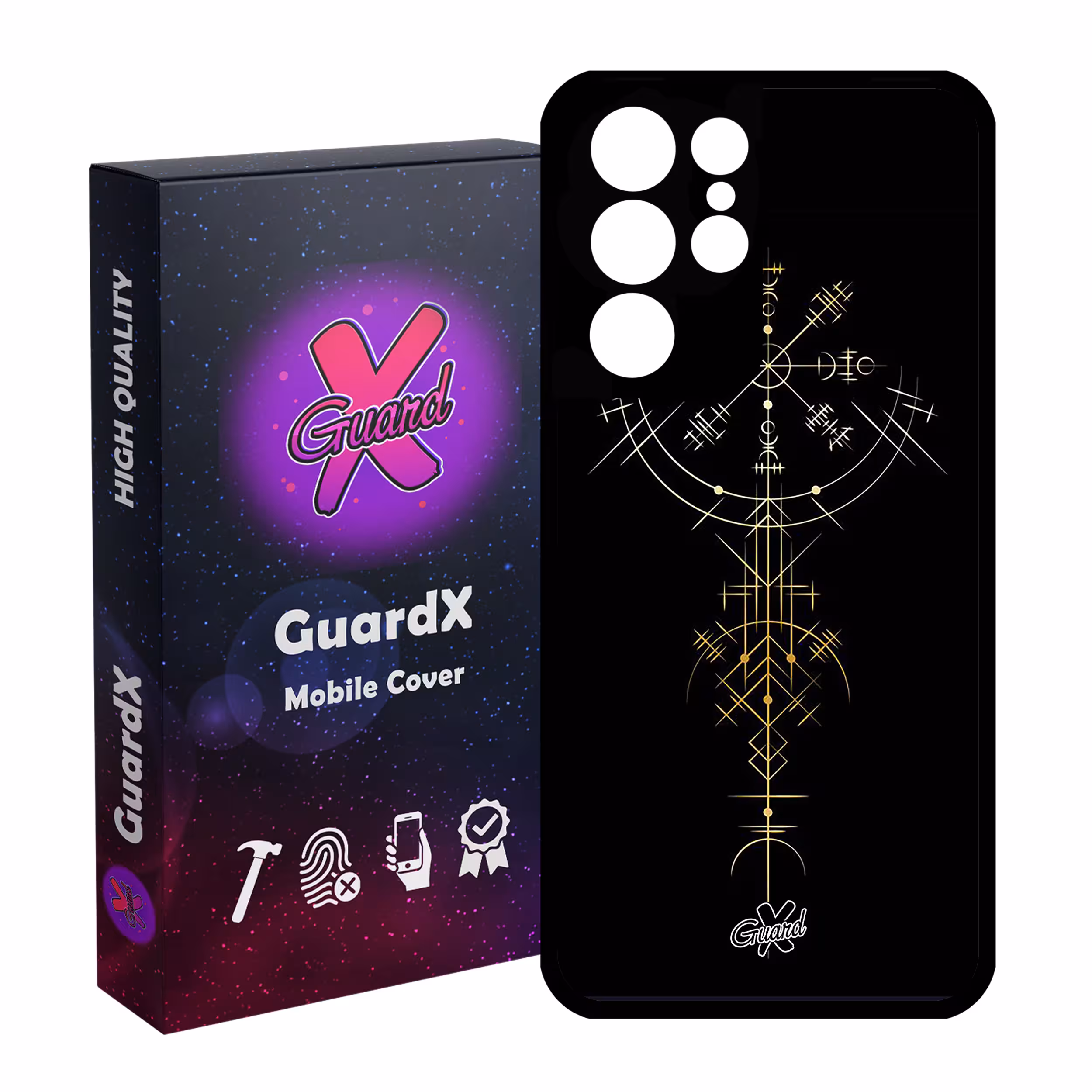 کاور گارد ایکس طرح Shape مدل Glass10238 مناسب برای گوشی موبایل سامسونگ Galaxy S21 Ultra