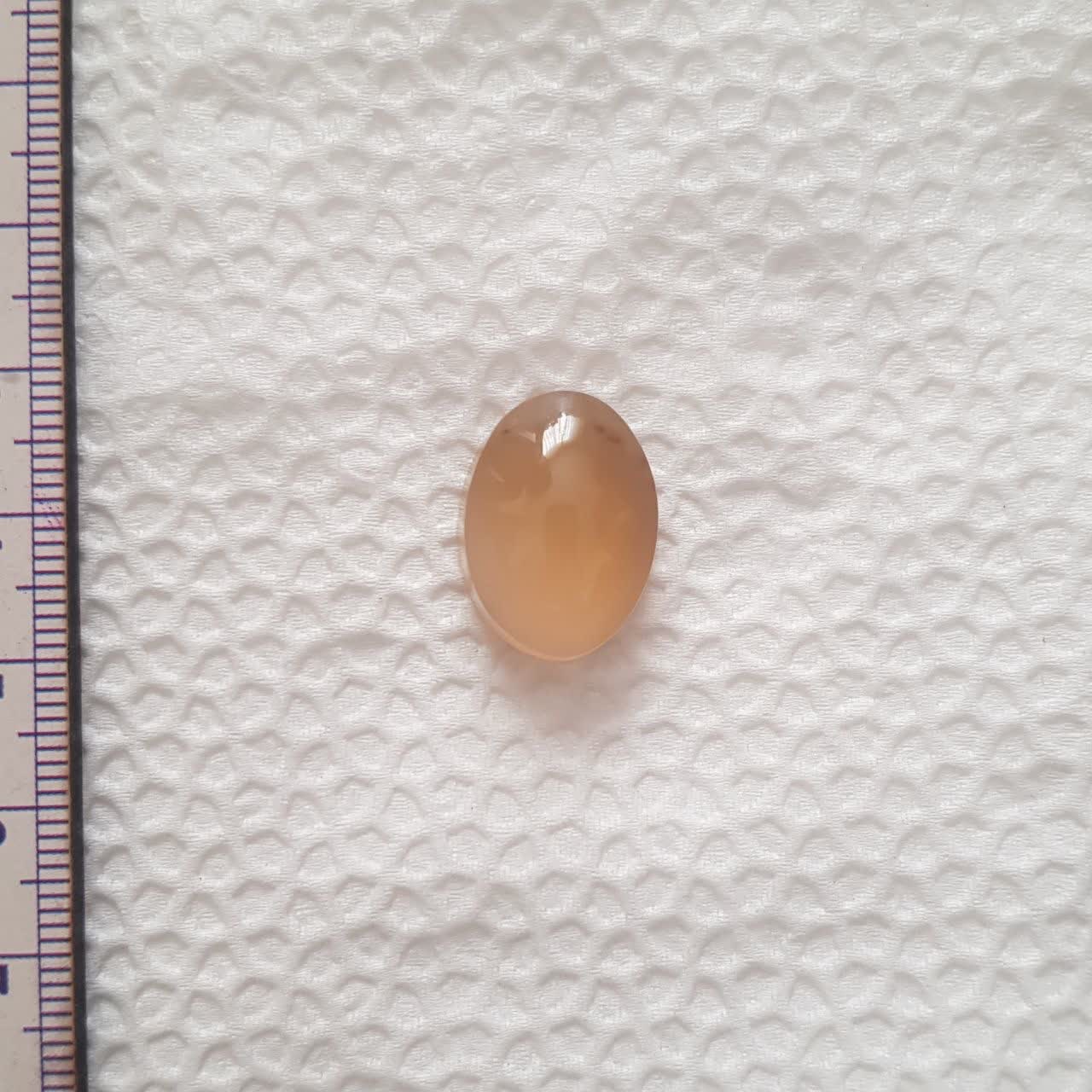 نگین عقیق پرتقالی روشن خراسان اصل بسیار زیبا