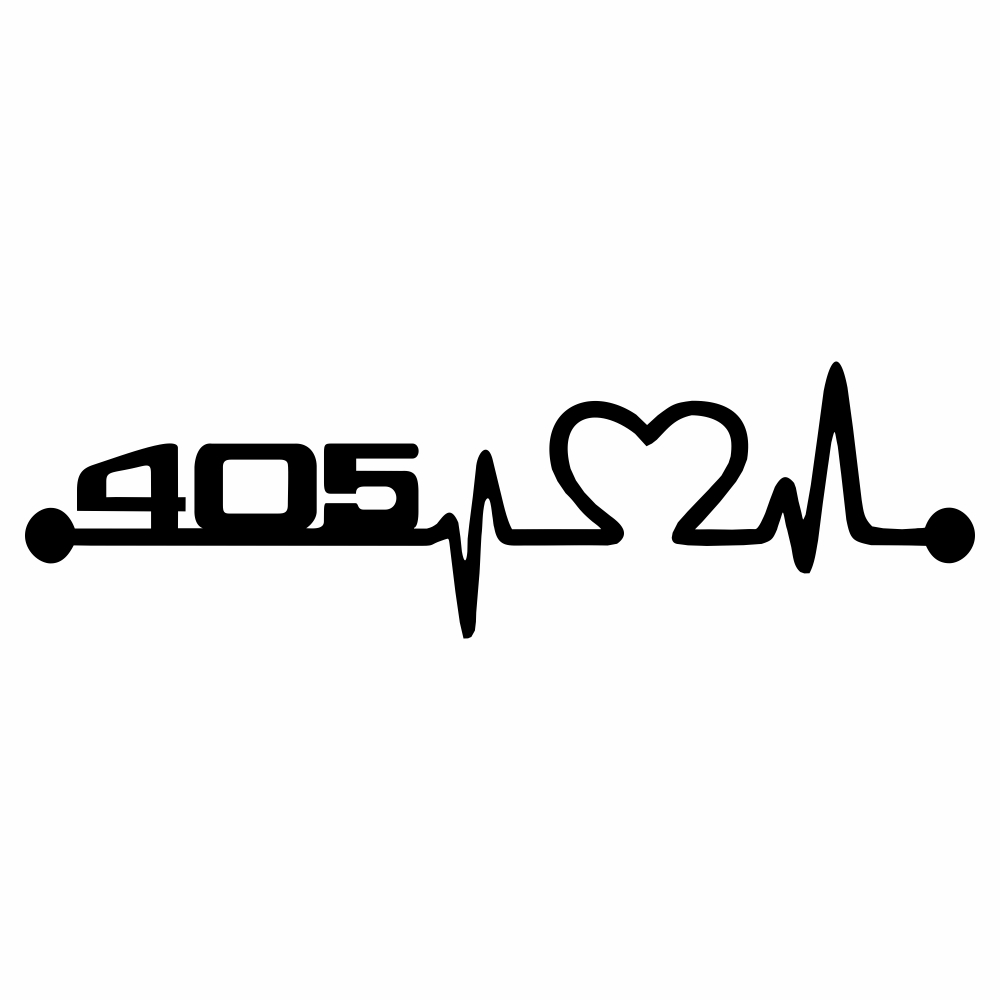 برچسب بدنه خودرو ماتریسیو طرح ضربان قلب 405 کد M64