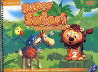 American Super Safari 2 SB WB CD کتاب امریکن سوپر سافاری 2 (کتاب دانش آموز کتاب کار CD)