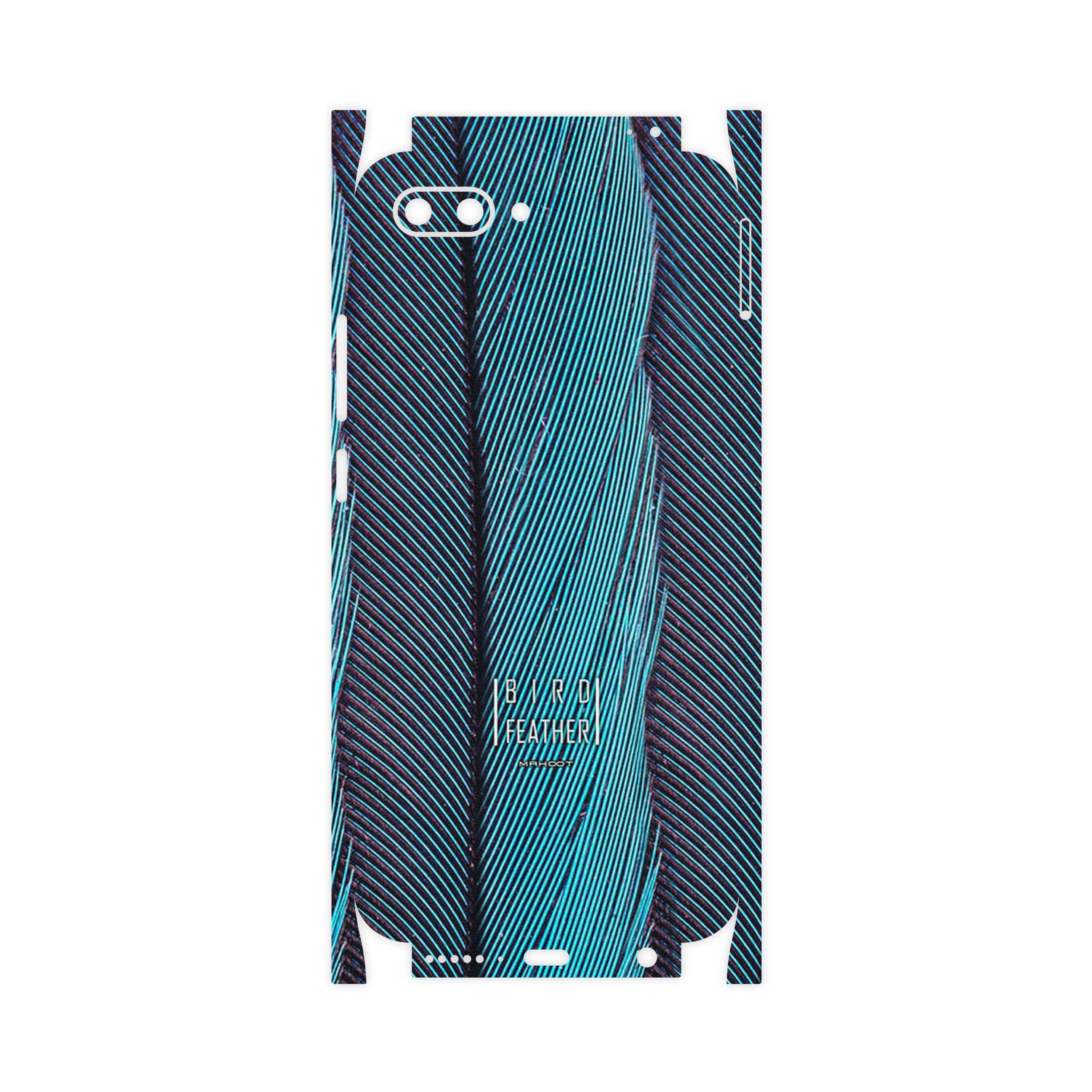 برچسب پوششی ماهوت مدل Turquoise feathers-FullSkin مناسب برای گوشی موبایل آنر 10