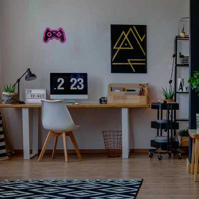 چراغ دیواری نئون دیزاین طرح Game-Controller-BL_PN