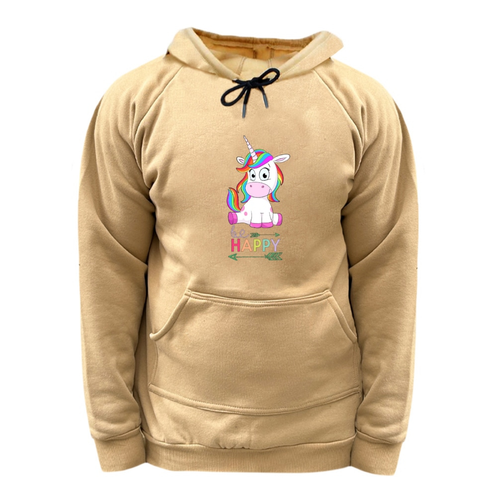هودی زنانه مدل یونیکورن کد 6 رنگ کرم