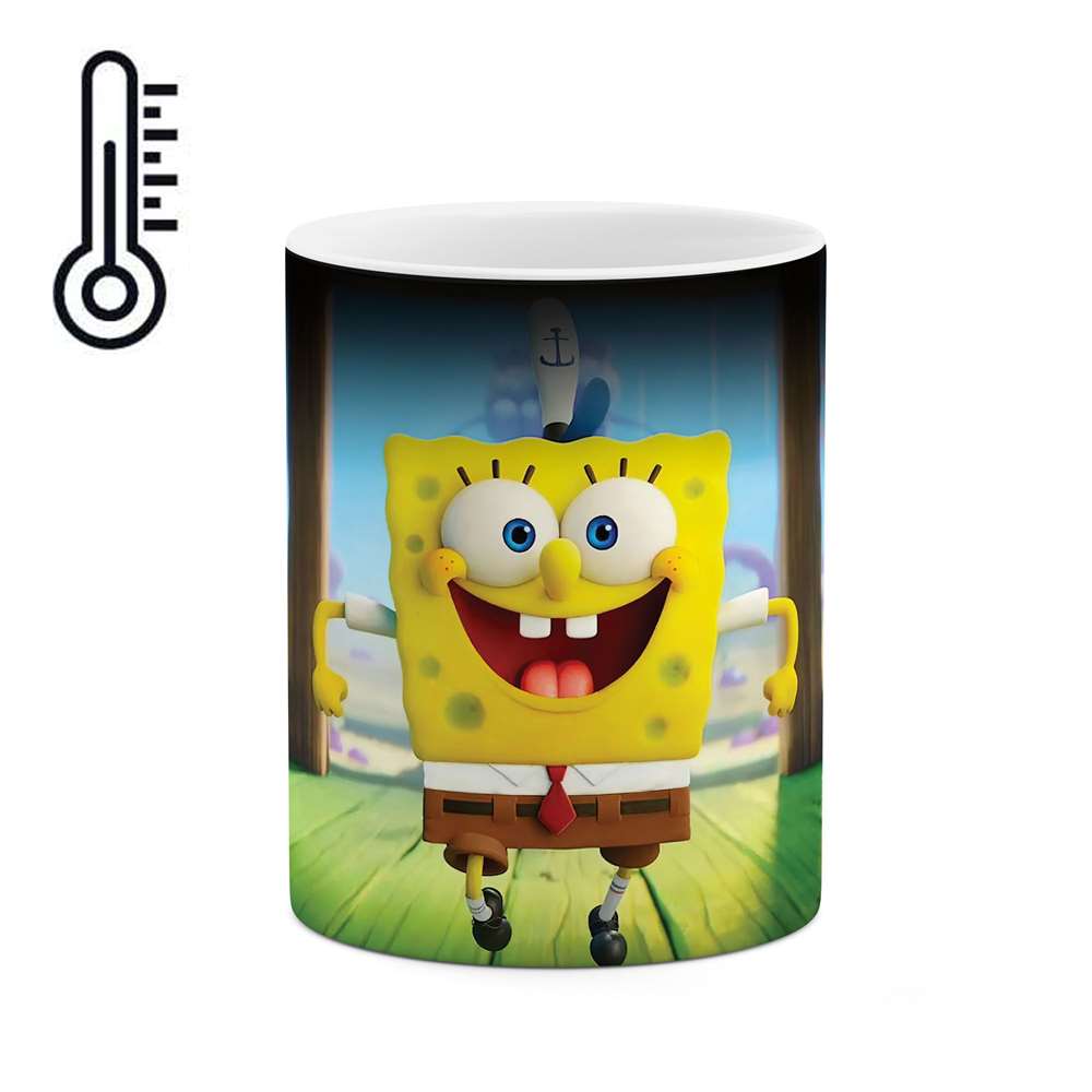 ماگ حرارتی طرح باب اسفنجی مدل mgp00780