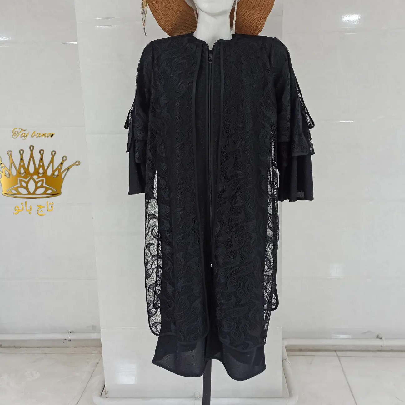مانتو مجلسی زنانه (ترکیبی لمه و توری)