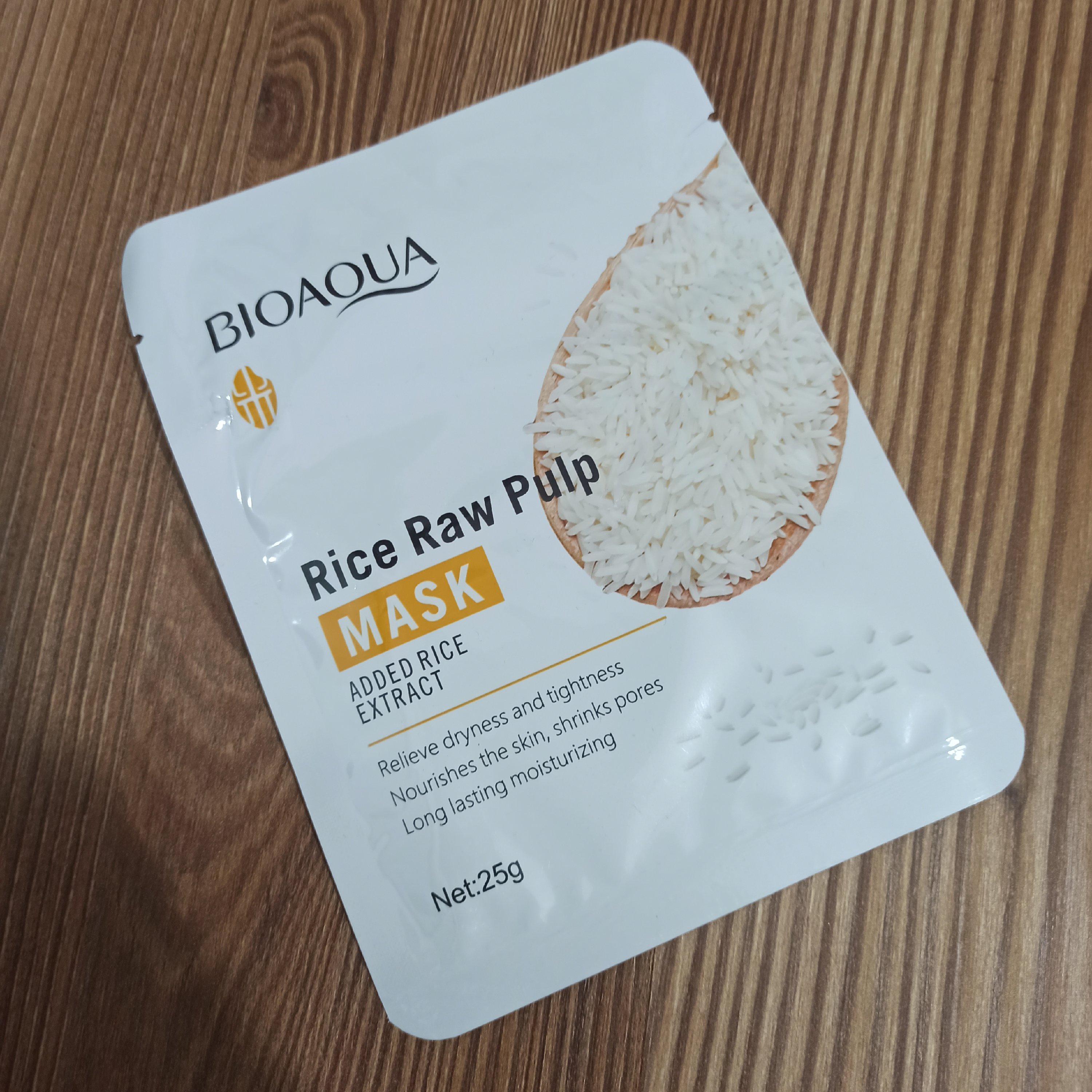 ماسک صورت ورقه ای برنج