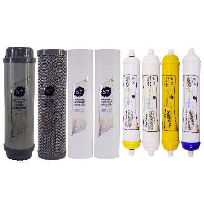 فیلتر دستگاه تصفیه آب آکوآ اسپرینگ مدل F-S7-A8Q مجموعه 8 عددی