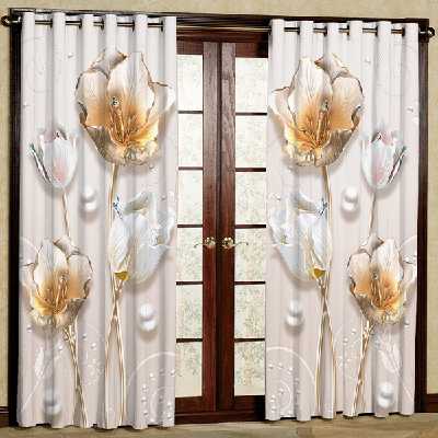 پرده مخمل پانچی کد 5798 سایز 280x140 سانتی متر