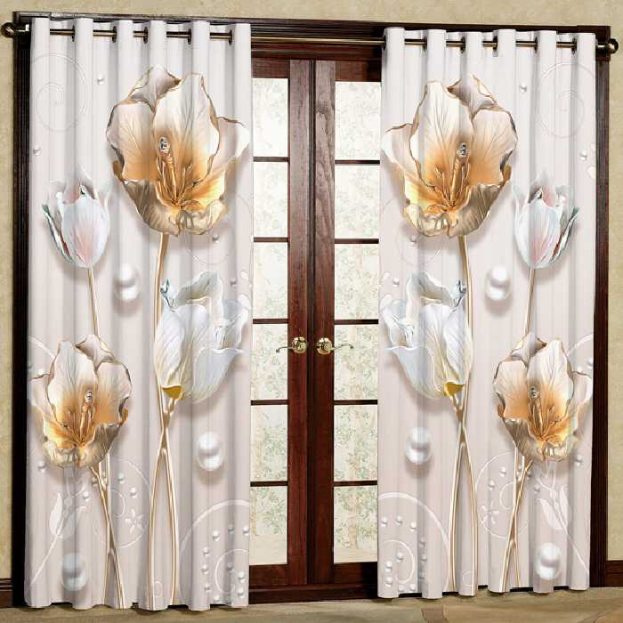 پرده مخمل پانچی کد 5798 سایز 280x140 سانتی متر